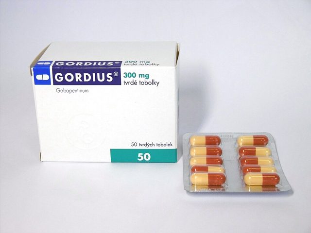 Gabapentin (Gordius) 300 mg, box and blister