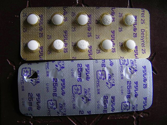 Trazodone tablets in blister packs